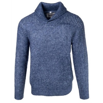 Men's Midweight Triple Blend Shawl Collar Sweater - Schott XXL