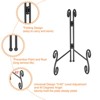 Unique Bargains Metal Folding Rounded Corner Picture Frame Decorative Easels or Stands - 4 of 4