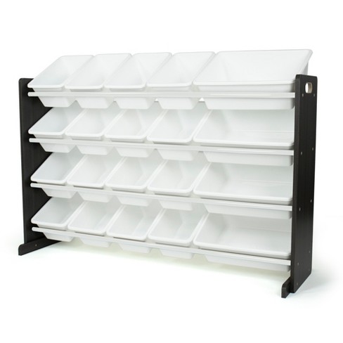 Extra Large Kids Toy Storage Organizer With 20 Storage Bins Espresso white Humble Crew Playroom Bin Shelf Mdf Target