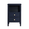 PAGED Wooden Nightstand with 2 Drawers and Open Shelf, Modern Side Table, Bedside Storage Cabinet for Bedroom, Living Room - 4 of 4