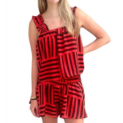 Women's Zoey Ruffle Shirred Swing Tank - ADRIENNE