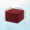 Unique Bargains Elastic Living Room Bedroom Square Foot Stool Cover - 2 of 4