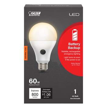 Feit Electric A21 E26 (Medium) LED Smart Bulb Soft White 60 Watt Equivalence 1 pk
