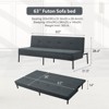 Aukfa 63" Multi-Functional Convertible Sofa Bed ¨C Instantly Transforms into Japanese Mattress, Space-Saving Solution - 4 of 4