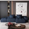 KWPZQEB Oversized Modular Sectional Sofa, Chenille Cloud Couch with Ottoman, Modern Tufted Sofa for Living Room, Spacious Space, No Assembly Required - 3 of 4