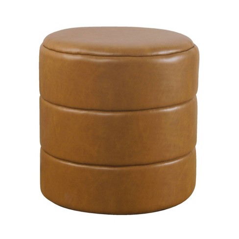 Round discount leather stool