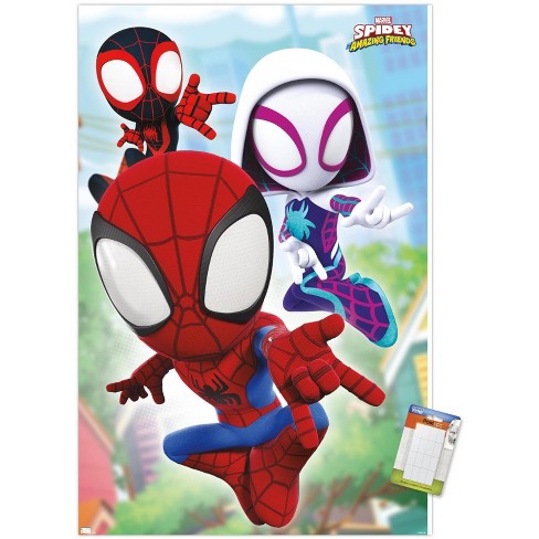 Spidey And His Amazing Friends - Marvel Poster (Spider-Man) (Size: 24 x  36) 