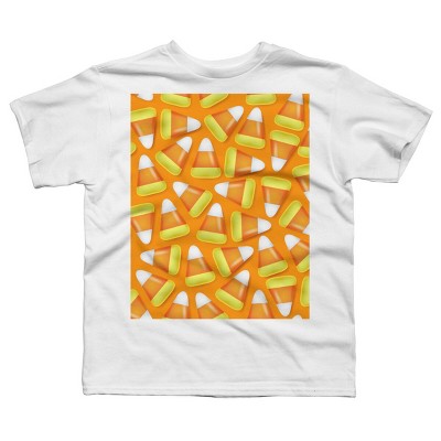 Boy's Design By Humans Halloween Candy Corn By NewburyBoutique T-Shirt