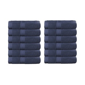 Home Weavers Elegance Essentials 550GSM 100% Cotton Zero Twist Super Absorbent Bath Towel Set - 1 of 4