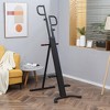 NAYSAYE Fitness Climbing Machine Vertical Stepper Height Adjustable Full Body Workout for Home Gym, Black and Red, 39.30"*23.50"*76.80" - 2 of 4
