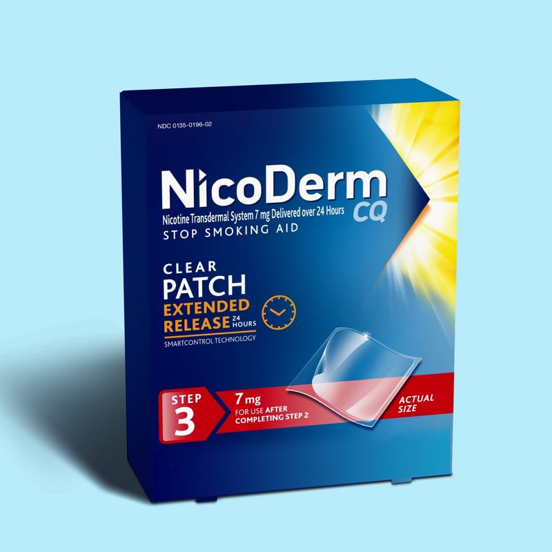 NicoDerm CQ Stop Smoking Aid Clear Patches Step 3 - 14ct, 3 of 12
