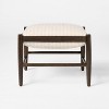 Wood Frame Pillow Top Ottoman Cream - Threshold™ with Studio McGee - image 3 of 4