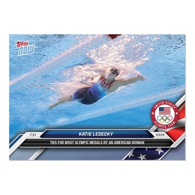 TOPPS NOW Olympic Games 2024 Card 9 | Katie Ledecky
