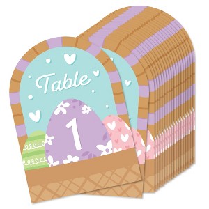 Big Dot of Happiness Spring Easter Bunny - Happy Easter Party Double-Sided 5 x 7 inches Cards - Table Numbers - 1-20 - 1 of 4
