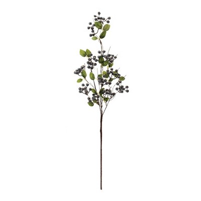 Blue Berry and Green Foliage Spray Set of 2