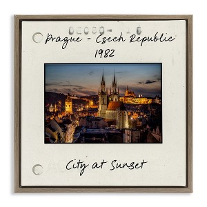 Stupell Industries Prague Travel Cityscape Floating Frame Canvas Art - 1 of 4