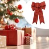 Unique Bargains Christmas Fabric Gift Bow Decoration 5.91"x8.66" 2 Pcs - 2 of 4