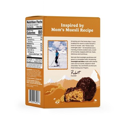 Mooski Overnight Oat Bites Peanut Butter - 3.6oz/6ct