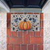 Stupell Industries Pumpkin With Blue Floral Background Printed Outdoor Imitation Sisal Door Mat, design by Creative Studio - 4 of 4