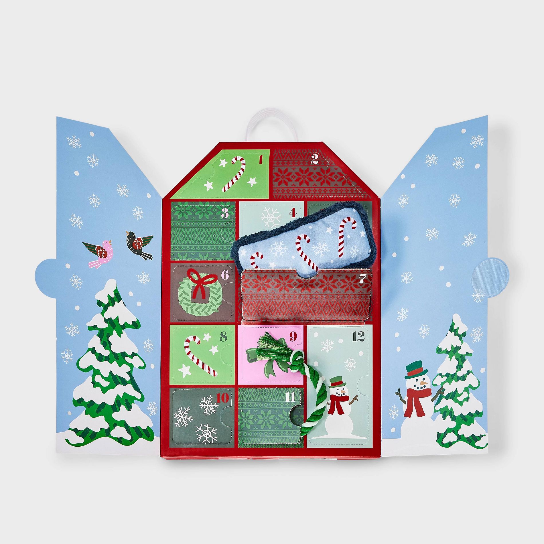 Advent Calendar Dog Rope Plush Toy Set - 12pcs - Boots & Barkley™