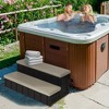 Confer Plastics Leisure Accents Deluxe Spa Steps, 36 Inch Wide Weatherproof Patio Deck Hot Tub Stairs Entry and Exit Step Stool - 3 of 4