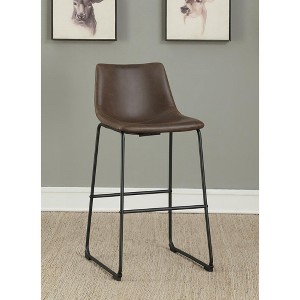 NicBex Armless Counter Height Bar Stools Set of 2 Classic Barstools with Metal Base for Kitchen Island, Cafe - 1 of 4