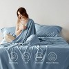 Cooling Sheets - Lyocell Cotton Sheet Set, GentleSoft™, Silky & Breathable Eucalyptus Bed Sheets with Deep Pocket - 2 of 4