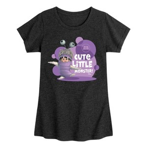 Girls' - Disney - Boo Cute Little Monster Fitted Short Sleeve Graphic T-Shirt - 1 of 4