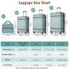 4 Piece ABS Luggage Set with Spinner Wheels TSA Lock and Travel Cosmetic Case Lightweight for Vacation - Cuddlewood - 4 of 4