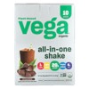 Vega Plant-Based Organic All-In-One Shake, Chocolate, 10 Packs, 1.5 oz (42 g) Each - 4 of 4