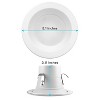 Luxrite 4 Inch LED Recessed Can Lights, 14W=75W, 5CCT 2700K-5000K, 950 Lumens, Dimmable, Wet Rated, IC Rated, Energy Star, ETL 6 Pack - 3 of 4