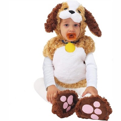 Joyfy Baby Halloween Puppy Costume Suit with Hood, Puppy Costume for Infant, Funny Halloween Animal Role Play Dress Up Party
