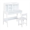 Kids Desk and Chair Set, Height Adjustable Kids Study Desk with Drawers, Student Writing Desk Computer Workstation, Kids Art Table for Study Room - 3 of 4