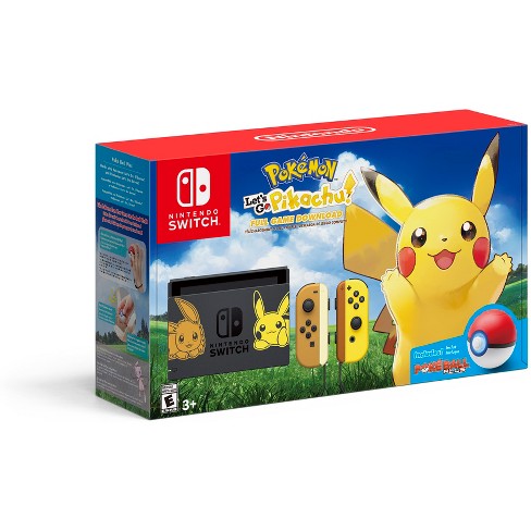 Nintendo Switch Pikachu Eevee Edition With Pokemon Lets Go Pikachu Bundle