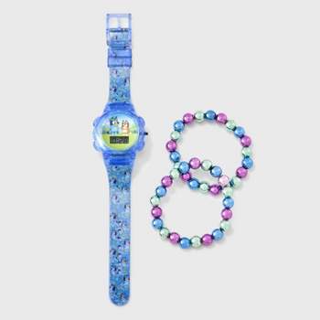 Girls' Bluey Watch Set - Aqua Blue