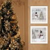 SEVOBAL Wall Art, "Peace On Earth" Framed Wall Art Set for Holiday Living Room and Bedroom Decor, White, 14"*1"*14" - 2 of 4