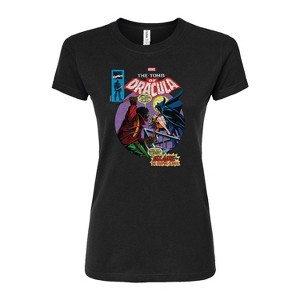 Women's - Marvel - Blade Comic Book Cover Fitted Graphic T-Shirt - 1 of 4