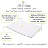 BreathableBaby All-in-One Fitted Sheet & Waterproof Cover, For 39" x 27" Play Yard Mattress (2-Pack), White - 3 of 4