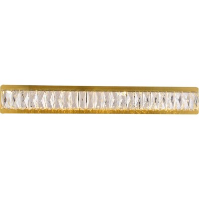Elegant Lighting Monroe Integrated LED chip light gold Wall Sconce Clear Royal Cut Crystal