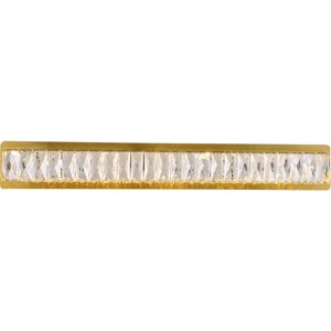 Elegant Lighting Monroe Integrated LED chip light gold Wall Sconce Clear Royal Cut Crystal - 1 of 4
