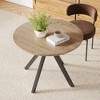 Mid-Century Dining Table for 4-6 Person,47" Round Wooden Dining Tabletop and Metal Frame for Kitchen,Dining Room,Living Room - 4 of 4