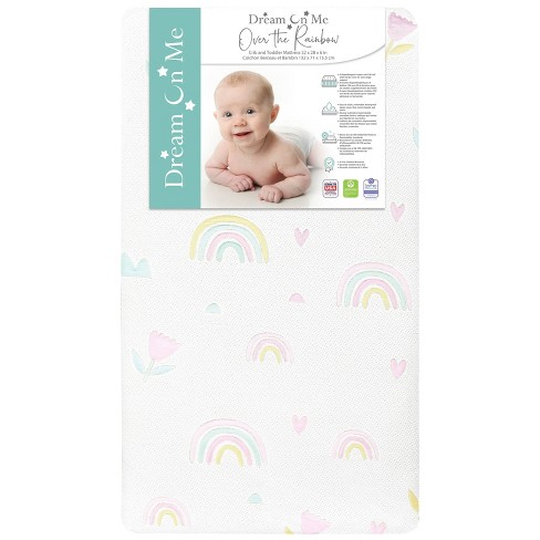 Dream On Me 150 Coil Inner Spring Over The Rainbow Crib And Toddler Mattress Rainbow Target