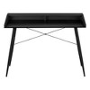 Sapphtopaz Home Office Desks 47.25" Contemporary Computer Desk with Open Storage Shelf and Metal Frame Gaming Desk Office Desk for Home Office - 3 of 4