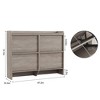 Shoe Cabinet with 2/3/4 Flip Drawers, Wooden Shoe Organizer Cabinet with Adjustable Shelf, Shoe Storage for Entryway, Hidden Shoe Cabinet for Hallway - 2 of 4