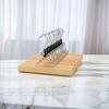 12 Pack Premium Wooden Pants Hangers with Non-Slip Felt, 360° Swivel Hook, Smooth Finish for Tight Hold - 4 of 4