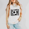 Simply Sage Market Soccer Game Day Stacked Garment Dyed Tank - 2 of 3