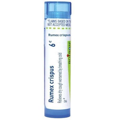 Rumex Crispus 6C by Boiron Homeopathic Single Medicine For Cough, Cold & Flu  -  1 Tube Pellet