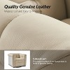 Frankie Genuine Leather Swivel Club Chair Set of 2| HULALA HOME - 4 of 4