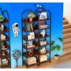 Gulches 6-Tier Bookshelf, 78.7" Narrow Arched Display Shelf Bookcase for Home Office - 4 of 4