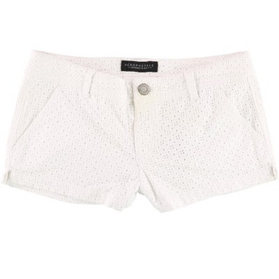 Aeropostale Womens Eyelet Casual Walking Shorts, 102, 2